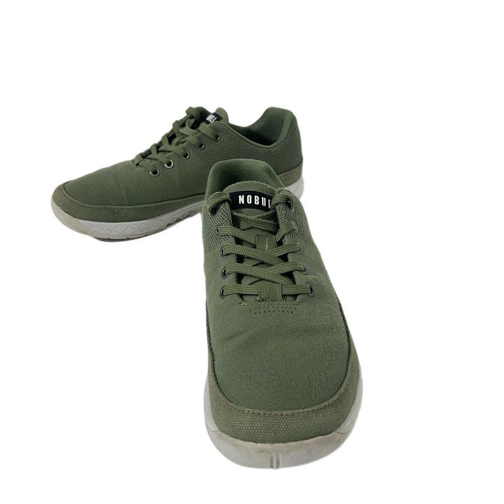 Nobull Canvas Trainer Shoes Men’s sz 9 Moss Green Sneakers Women 10.5